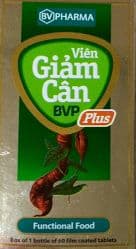 ПРЕПАРАТ ДЛЯ ПОХУДЕНИЯ (VIEN GIAM CAN BVP PLUS) - ЭФФЕКТИВНОЕ СРЕДСТВО, СЖИГАТЕЛЬ ЖИРА - 60 КАПСУЛ. ВЬЕТНАМ.